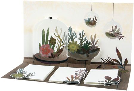 Terrarium sticky notes by Up With Paper